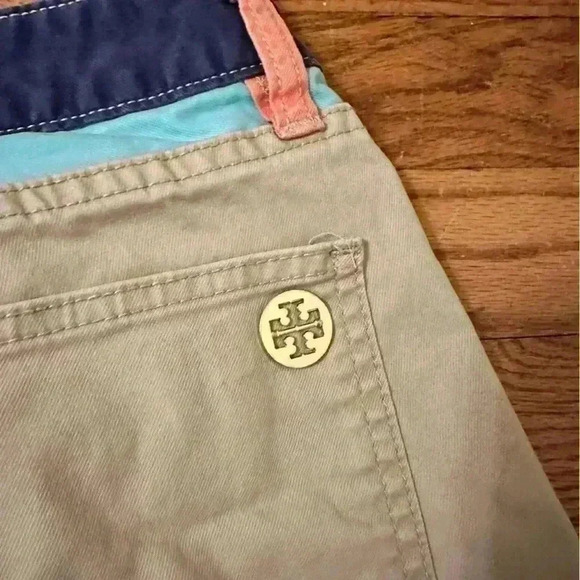 Tory Burch color block skinny pants women size 28 - Picture 7 of 11